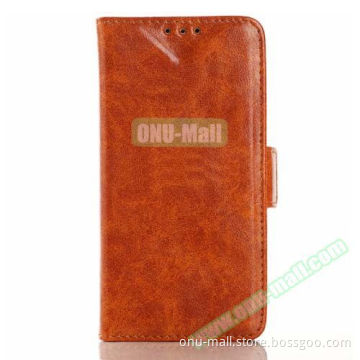 Crazy Horse Texture Flip Magnetic Wallet Cover Leather Case for Samsung Galaxy Core Prime G360